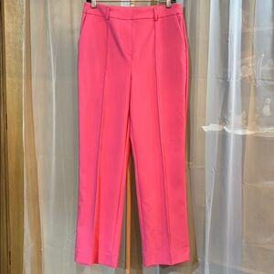 NWOT Rachel Zoe Pink High Waist Pull On Stretch Straight Leg Trouser Pants